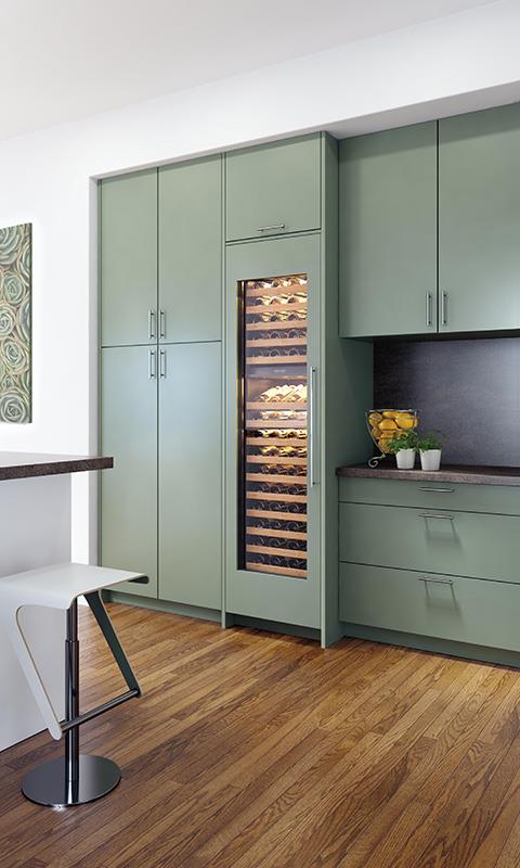 Integrated wine hotsell cooler fridge